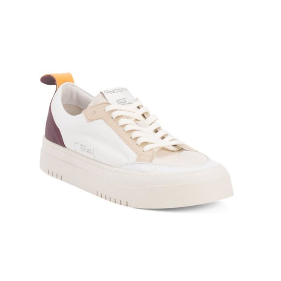ONCEPT White/brown Leather London Sneakers